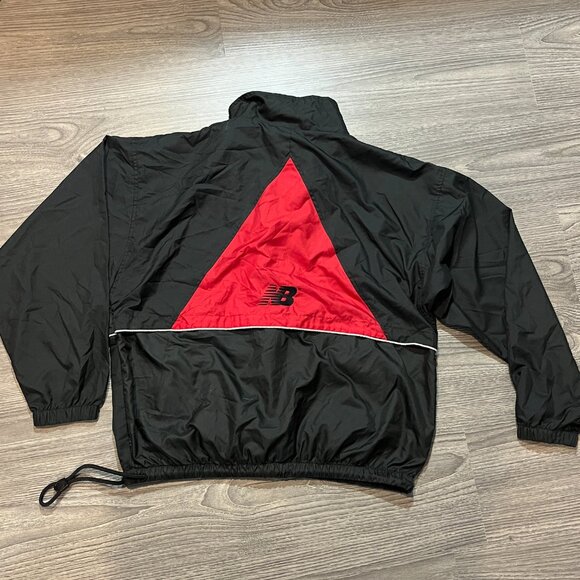 Vintage Womens New Balance Full Zip Windbreaker Warmup Jacket Pockets Large - Picture 8 of 11